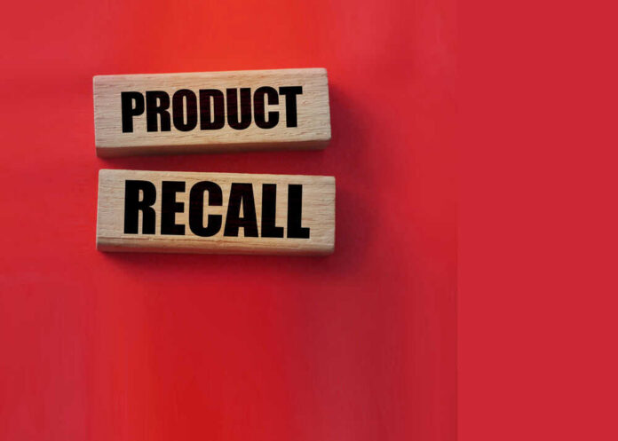 product-recall491531894 Product recall text on wooden blocks red background