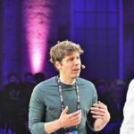 Speaker engaging with the audience at a technology conference