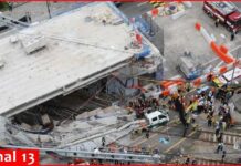 Central Seoul overpass collapses during demolition work