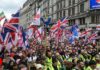 Tommy Robinson’s Unite the Kingdom marchers fill central London streets