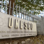 UNESCO sign displayed outside a building