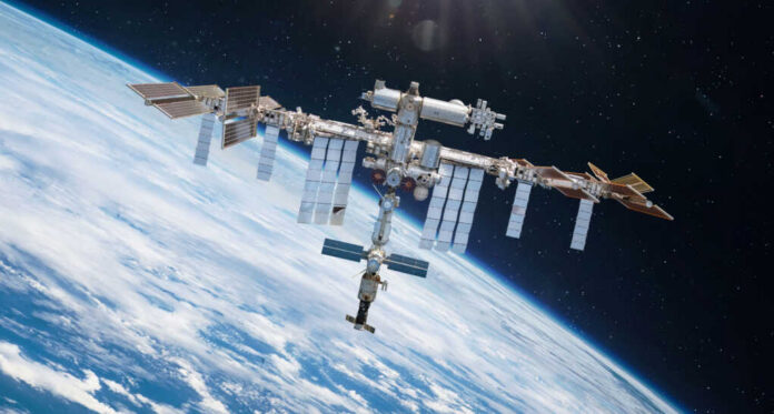 international-space-station2132249009jpg International Space Station orbiting Earth in outer space