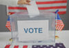 Name Doppelgänger Throws Alaska Into Turmoil Hand placing ballot in box with American flags