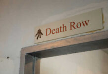 A Killer’s Final Chapter Closes A Tragic Case Sign above door reads Death Row