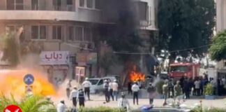 Bombs go off near hotel where Macron is staying in Damascus