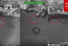 CENTCOM Releases Footage Of Aquatic Drone Strikes Against Iranian Ship Maintenance Facility