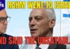Diplomatic Earthquake: Sanctions On Israelis? LIVE: Is this how Rahm Emanuel runs in 2028? He just told Israel the truth.