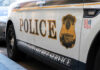 Police vehicle with U.S. Secret Service markings