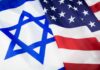 Israeli and American flags overlapping