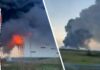 St. Petersburg Wildberries Warehouse Engulfed in Flames After Ukrainian Drone Strike