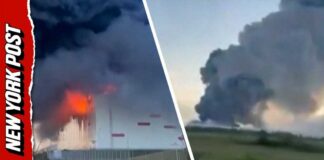 St. Petersburg Wildberries Warehouse Engulfed in Flames After Ukrainian Drone Strike