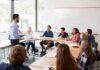 The College Readiness Crisis Hits Elite Campuses Teacher speaking to students in a classroom discussion