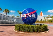 NASA Delivers A Rare Win For Taxpayers NASA globe sign at visitor complex entrance