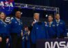 Moon Mission Stunners Exit Cockpits NASA's Artemis II Astronauts Receive the Congressional Space Medal of Honor
