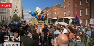 LIVE: Mass Protests in Dublin Against U.S. President Donald Trump’s Ireland Visit | DRM News | AC1G