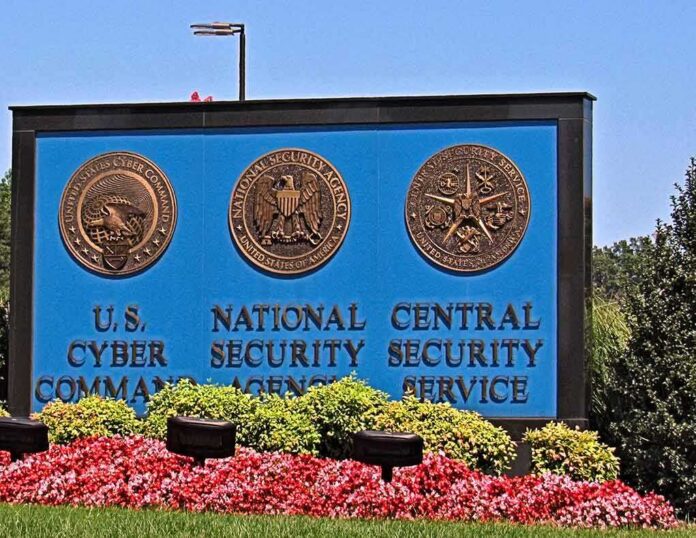 shutterstock_1329524228 Entrance sign for U.S. Cyber Command, National Security Agency, and Central Security Service