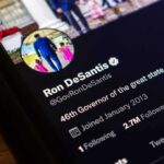 smartphone screen showing a verified social media profile