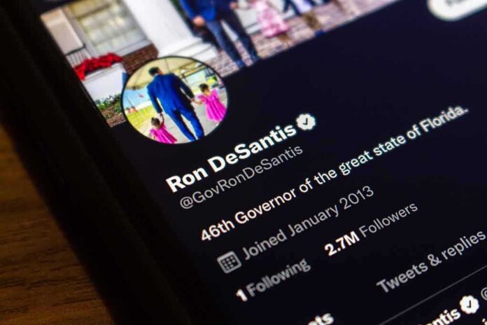 smartphone screen showing a verified social media profile