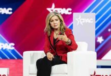 Capitol Chatter: Blackburn Out, Shock Pick In? Marsha Blackburn speaking on stage at CPAC