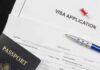 Dreamy Europe? Brutal Reality Hits Visa application form with passport and pen